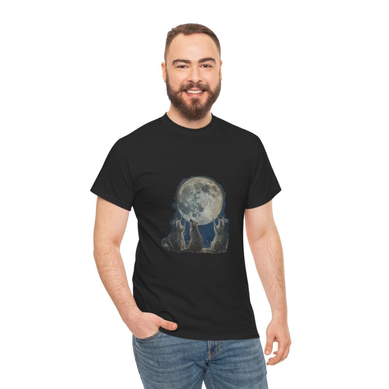 Vintage Funny Three Racoons Moon Retro T-Shirt - Image 67