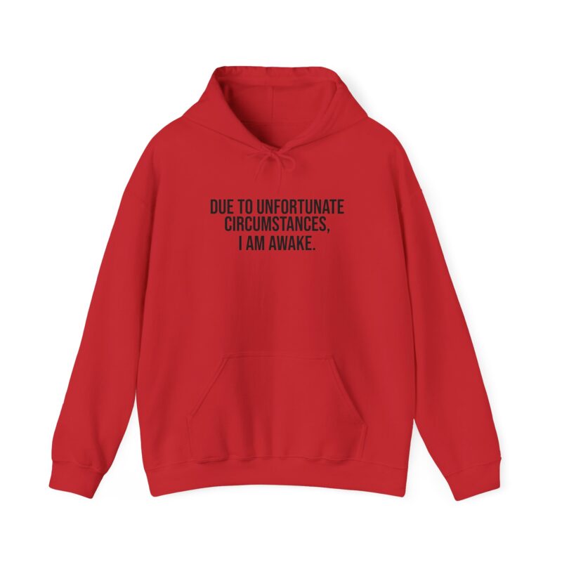 Due to Unfortunate Circumstances I am Awake Meme Hoodie - Image 144