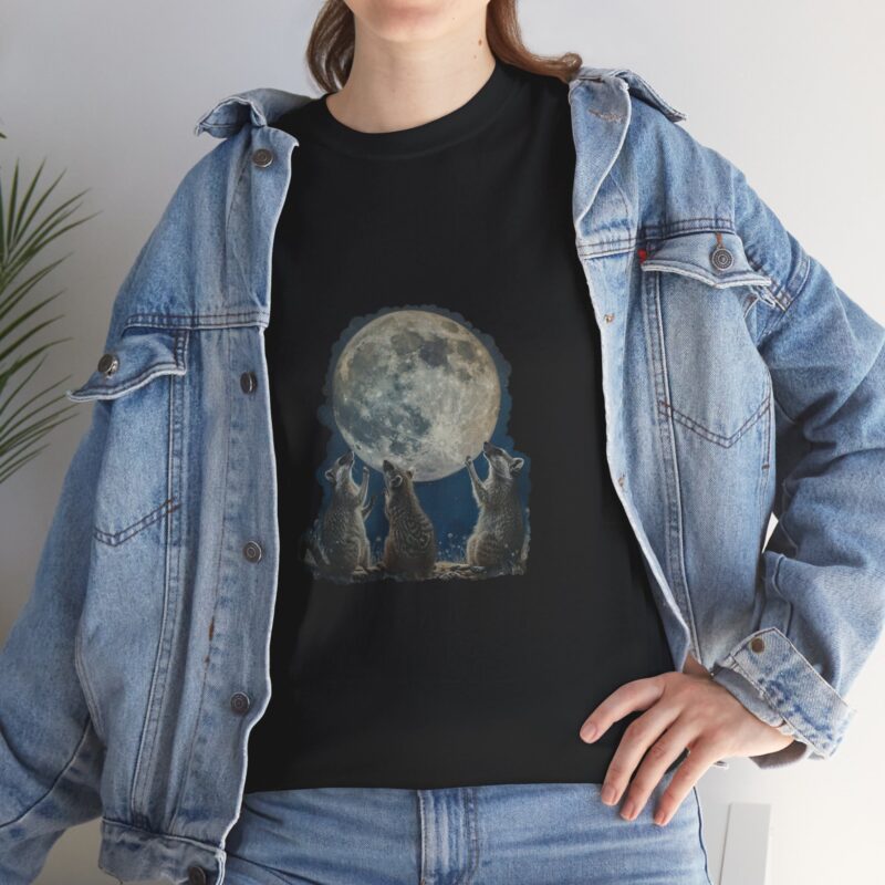 Vintage Funny Three Racoons Moon Retro T-Shirt - Image 77