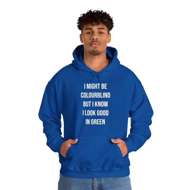 Colourblind Funny Graphic Meme Hoodie - Image 111