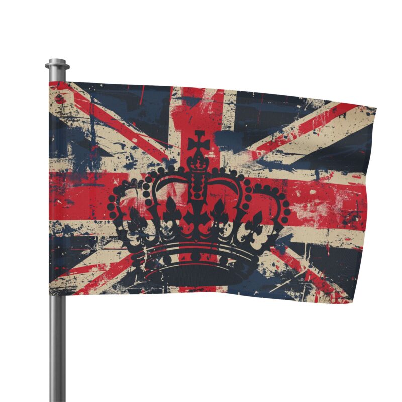 Union Jack Flag with British Crown - Image 9