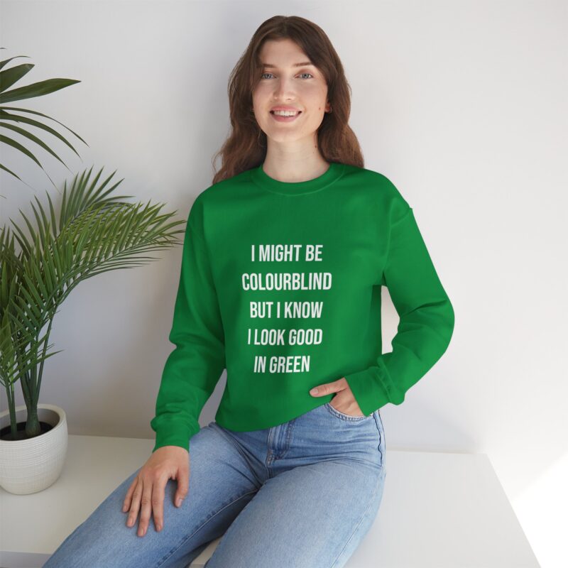 Colourblind Funny Graphic Meme Sweatshirt - Image 77