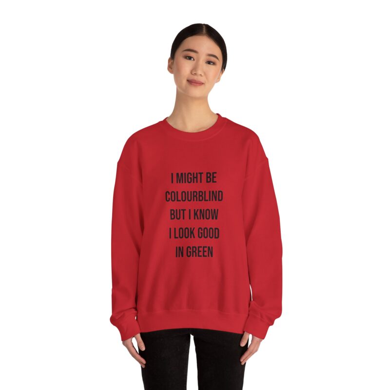 Colourblind Funny Graphic Meme Sweatshirt - Image 136