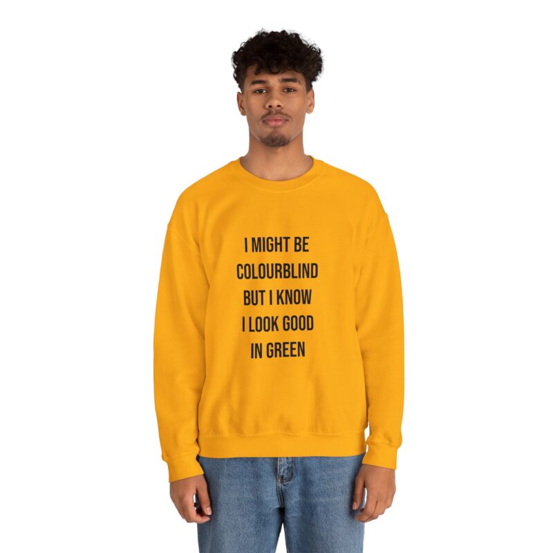 Colourblind Funny Graphic Meme Sweatshirt - Image 49