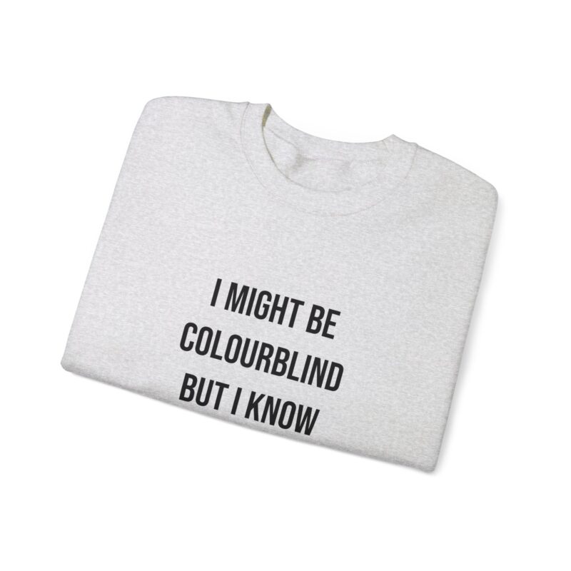 Colourblind Funny Graphic Meme Sweatshirt - Image 14