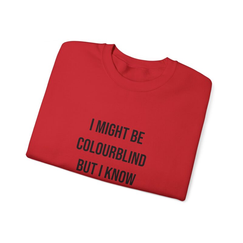 Colourblind Funny Graphic Meme Sweatshirt - Image 135