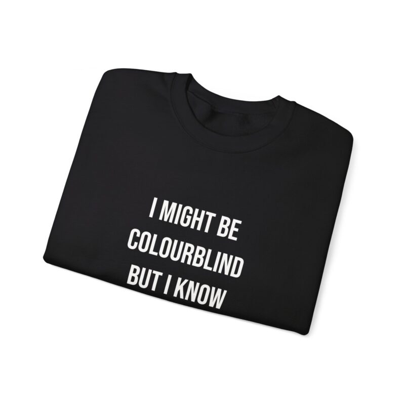 Colourblind Funny Graphic Meme Sweatshirt - Image 25