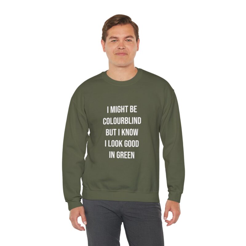 Colourblind Funny Graphic Meme Sweatshirt - Image 61