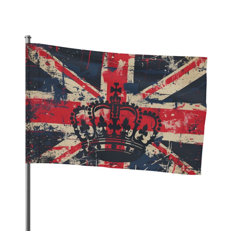 Union Jack Flag with British Crown - Image 4