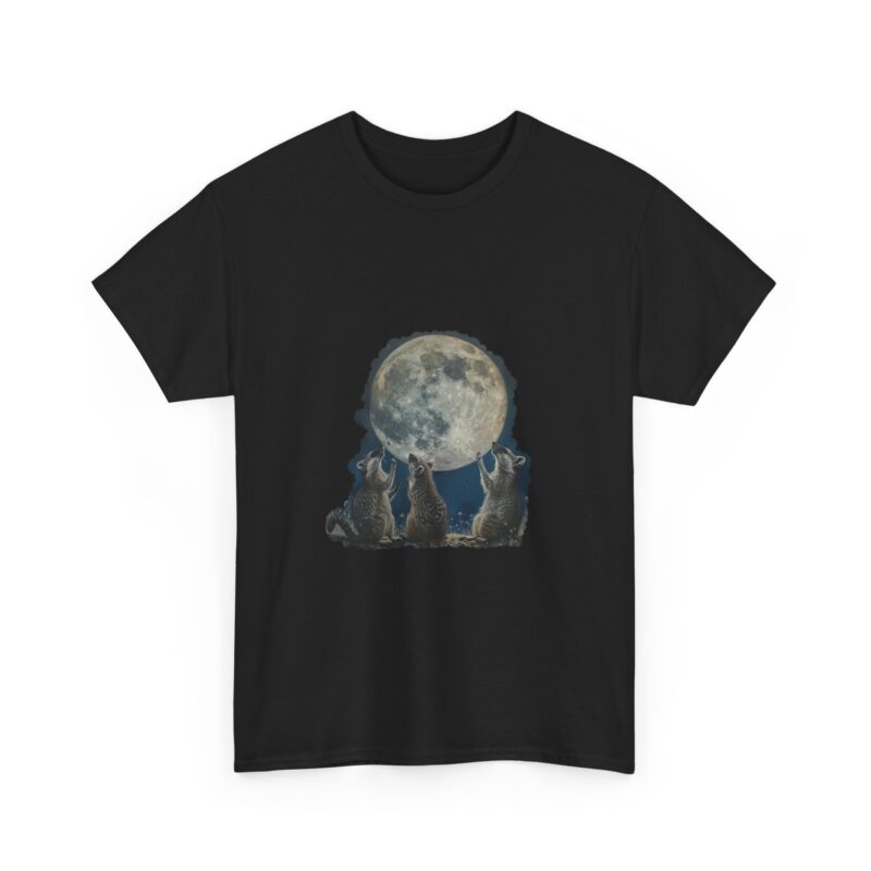 Vintage Funny Three Racoons Moon Retro T-Shirt - Image 57