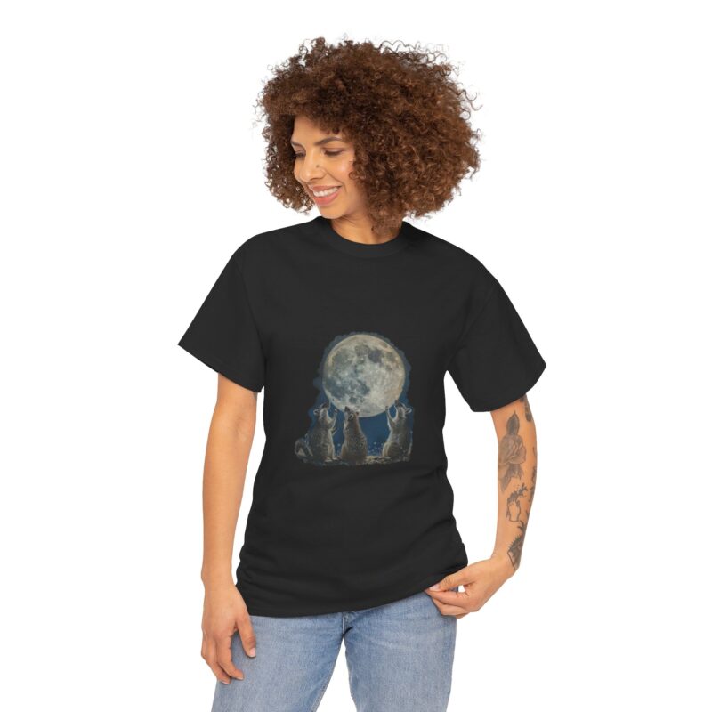 Vintage Funny Three Racoons Moon Retro T-Shirt - Image 65