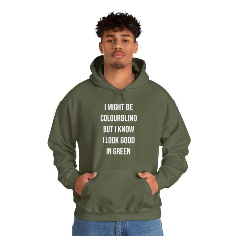 Colourblind Funny Graphic Meme Hoodie - Image 59