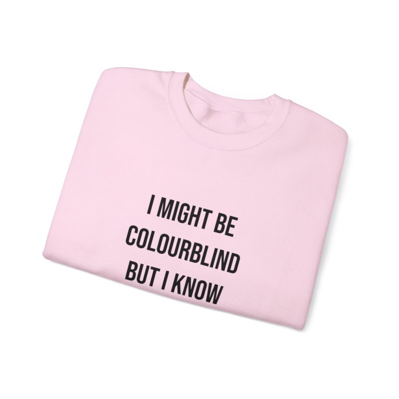 Colourblind Funny Graphic Meme Sweatshirt - Image 113