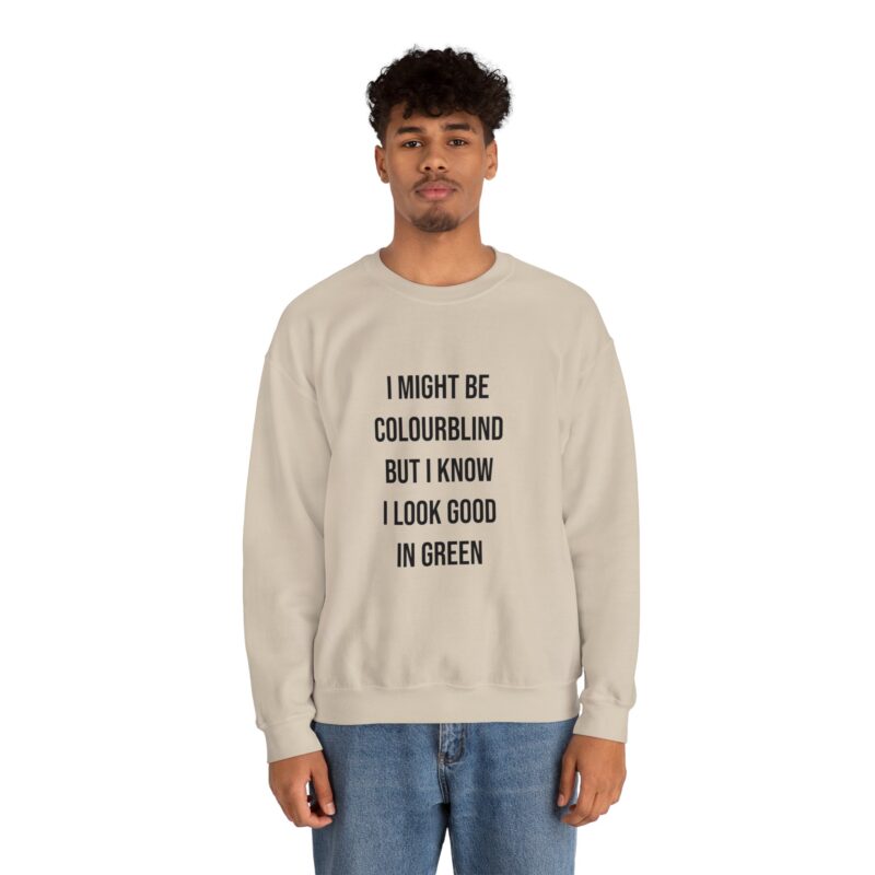 Colourblind Funny Graphic Meme Sweatshirt - Image 38