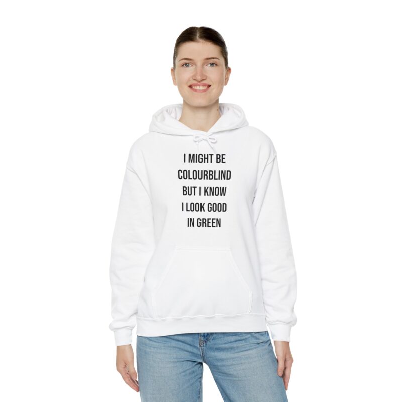 Colourblind Funny Graphic Meme Hoodie - Image 8