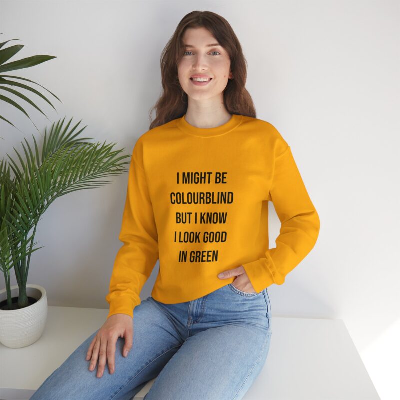 Colourblind Funny Graphic Meme Sweatshirt - Image 55