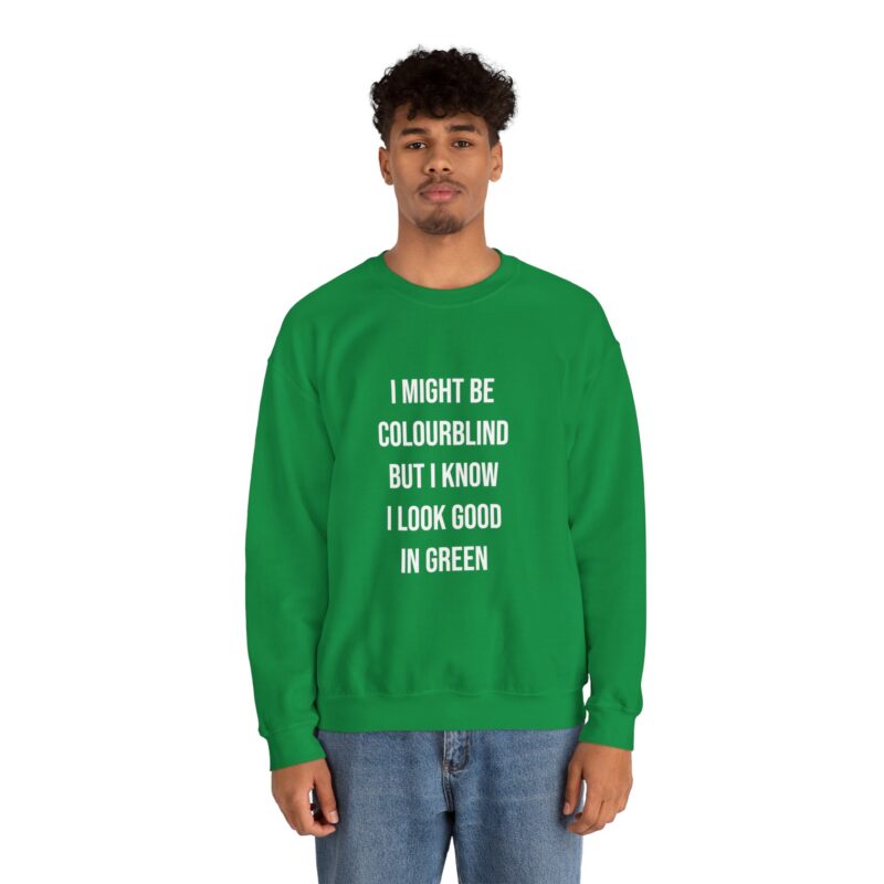 Colourblind Funny Graphic Meme Sweatshirt - Image 71