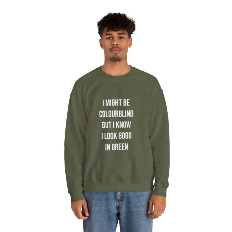 Colourblind Funny Graphic Meme Sweatshirt - Image 60