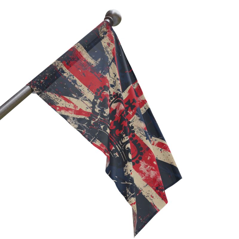 Union Jack Flag with British Crown - Image 5