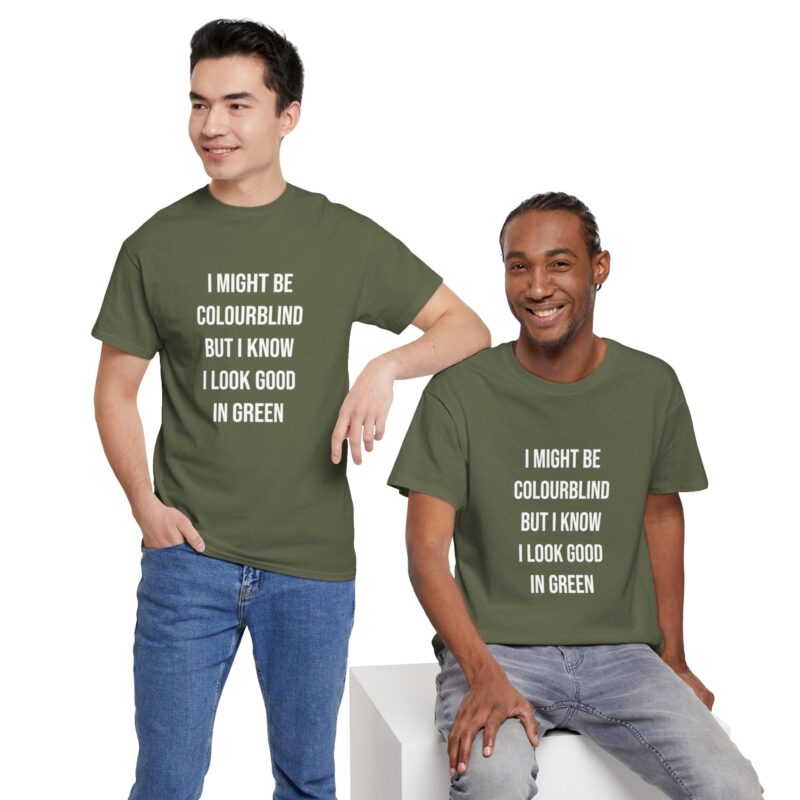 Colourblind Funny Graphic Meme T-Shirt - Image 161