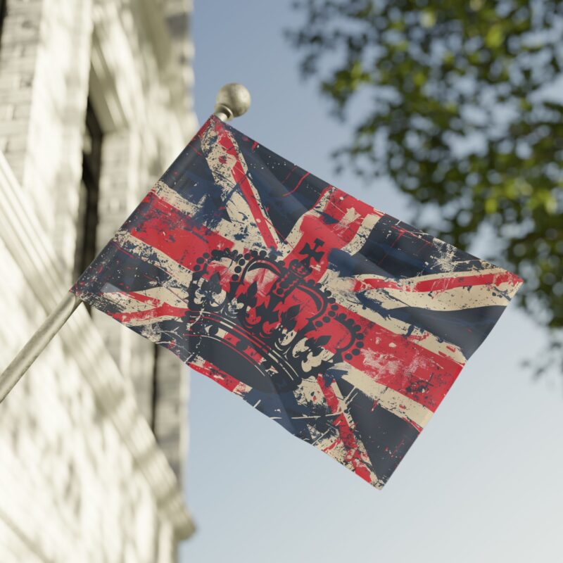 Union Jack Flag with British Crown