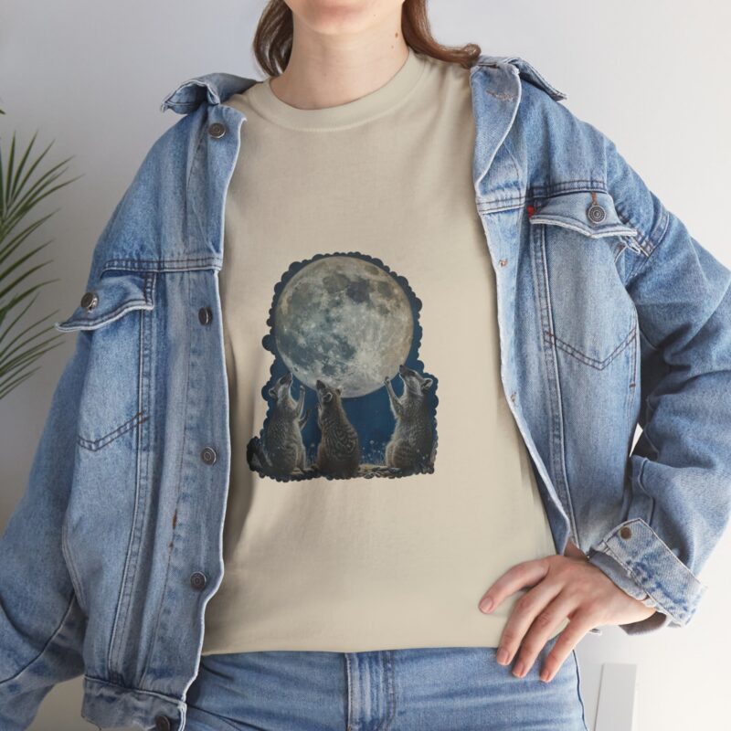 Vintage Funny Three Racoons Moon Retro T-Shirt - Image 104