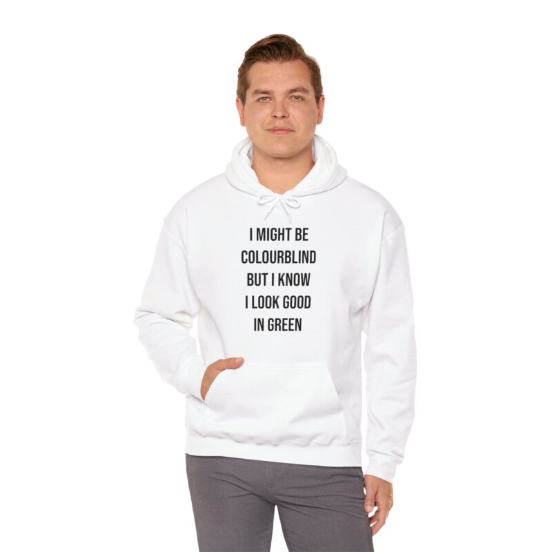 Colourblind Funny Graphic Meme Hoodie - Image 9