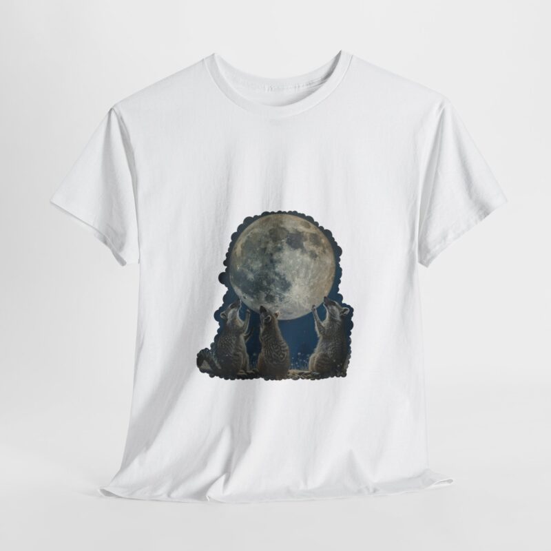 Vintage Funny Three Racoons Moon Retro T-Shirt - Image 6