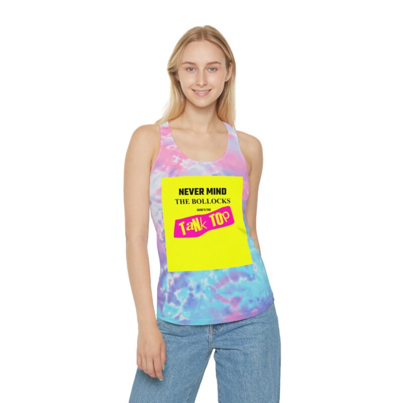 Never Mind the Bollocks Tie Dye Racerback Tank Top - Image 6