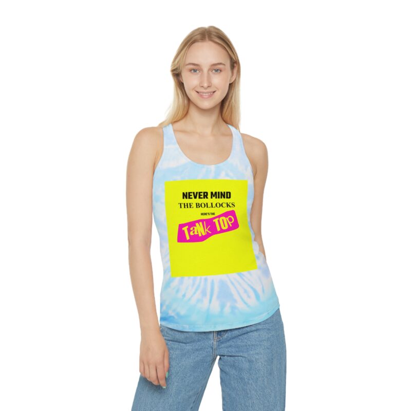 Never Mind the Bollocks Tie Dye Racerback Tank Top - Image 3