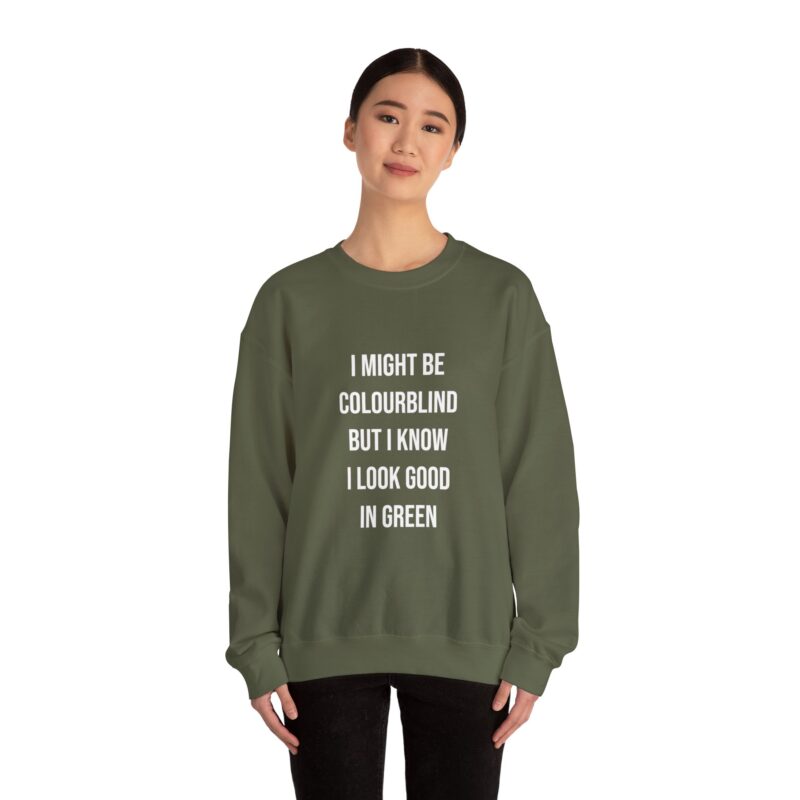 Colourblind Funny Graphic Meme Sweatshirt - Image 59