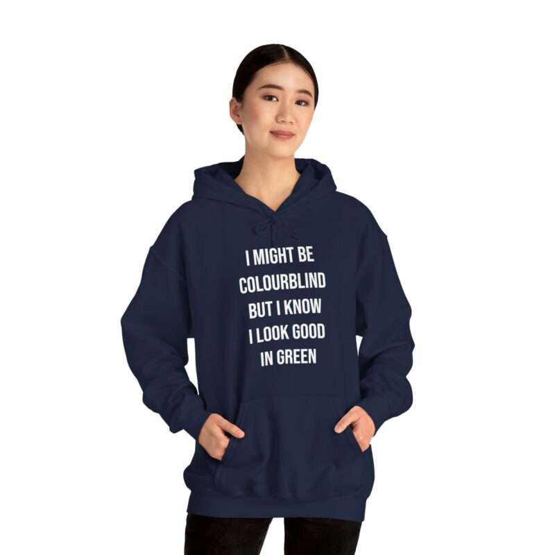 Colourblind Funny Graphic Meme Hoodie - Image 123