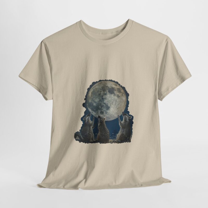 Vintage Funny Three Racoons Moon Retro T-Shirt - Image 87