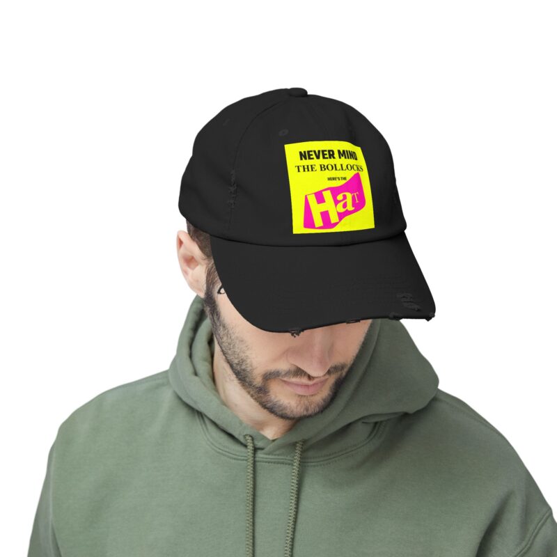 Never Mind the Bollocks Unisex Distressed Cap - Image 6