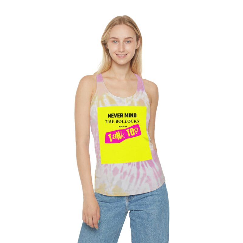 Never Mind the Bollocks Tie Dye Racerback Tank Top - Image 9