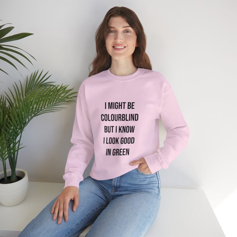 Colourblind Funny Graphic Meme Sweatshirt - Image 121