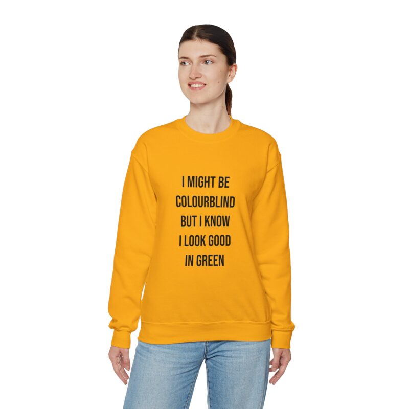 Colourblind Funny Graphic Meme Sweatshirt - Image 52