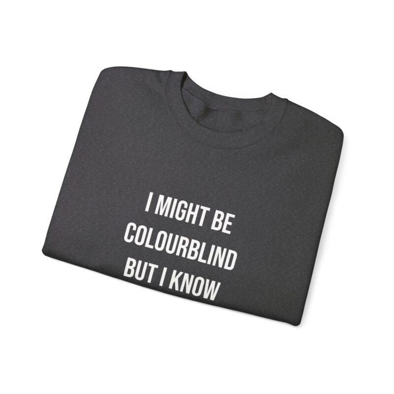 Colourblind Funny Graphic Meme Sweatshirt - Image 80