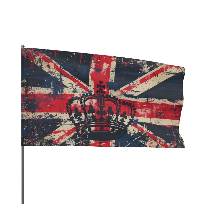 Union Jack Flag with British Crown - Image 14