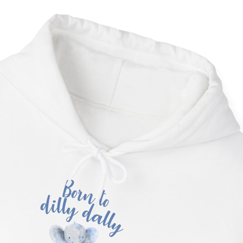 Born to Dilly Dally Retro Graphic Meme Hoodie - Image 5